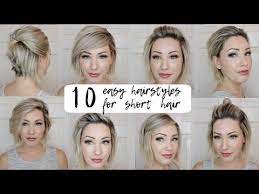 10 Easy Hairstyles Short Hair Youtube Easy Hair Hairstyles Short Youtube Kids Hairstyles Kolay Sac Modelleri Kisa Sac Kesimleri Kendin Yap Sac