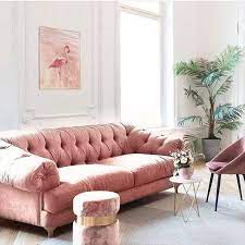 Pink Flamingo Print Tropical Blush Pink Flamingo Wall Art Etsy Pink Couch Living Room Pink Living Room Pink Furniture