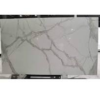 Whosale price artificial nano crystal calacatta white glass ...