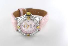 Some of the most iconic collections include the: Breitling B72345 Ladies Watch Pink Leather Diamond Bezel With Box Papers Breitling Luxurydressstyles Bracelet Watch Stainless Steel Bracelet Bezel Diamond