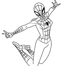 Coloring games is an educational coloring game designed for girls and boys who like to learn to paint spider hero man coloring book pictures correctly using the right colors. Spider Woman Coloring Pages Coloring Home