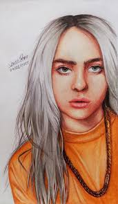 Día 4/365 Billie Eilish 🎤 Voy a hacer un dibujo por cada día que pase del  año. ✍🏻✨ Hoy quise dibujar a una cantante famosa y la verdad me gusto  mucho el