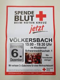 Ihre meinung ist uns wichtig. Blutspenden Sind In Der Adventszeit Lebenswichtig Drk Ortsverein Volkersbach E V