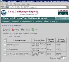 Unity Express Greeting Management System And Emergency Alternate Greeting Configuration Example Cisco