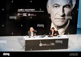 Aviles, Spain. 20th October, 2016. American photojournalist and war  photographer, James Nachtwey, during a conference like winner of Princess  of Asturias Awards for Communications and Humanities, at Niemeyer Center
