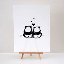 Panda Bums Art Print Cute Panda Wallpaper Panda Love Art