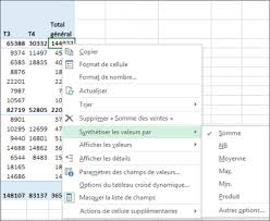 Un tableau croisé dynamique est un outil puissant capable de calculer, de synthétiser et d'analyser des données, qui vous permet de voir vous disposez alors d'un bon point de départ pour la suite. Additionner Des Valeurs Dans Un Tableau Croise Dynamique Excel