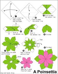 Origami Poinsettia Instructions Origami Flowers Fabric Origami Paper Crafts Origami