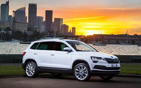 Download Wallpapers Skoda Karoq 4k Sunset 2018 Cars Crossovers White Karoq Skoda Besthqwallpapers Com Skoda Crossovers Car Wallpapers