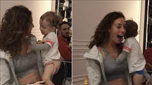 Model who let 2yo nephew touch her breasts hits back a trolls who called  her 'sick' | Kidspot