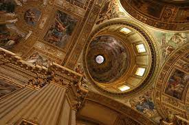 Roma Sant Andrea Della Valle Cupola Architetto C Maderno Eiffel Tower Inside Rome Eiffel Tower