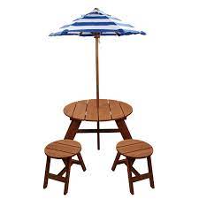 19+ vintage wooden dining table and chairs. Wood Round Table With Umbrella And 2 Chairs Walmart Com Walmart Com