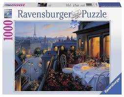 If the dimensions of the puzzle is 25 by 40 then the sides will be either 25 or 40 pieces on a side or 126 pieces total on the sides. Ravensburger 1000 Piece Puzzle A Balcony In Paris 19410 Buy Online In Aruba At Aruba Desertcart Com Productid 53314141