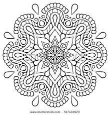 Blumen Mandala Vintage Dekorative Elemente Orientalisches Muster Vektorillustrati Mandal Mandalas Zum Ausmalen Orientalische Muster Mandala Ausmalen