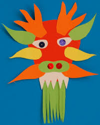 The Dragon S Head Fully Decorated Chinese New Year Crafts Chinese New Year Crafts For Kids Chinese Crafts