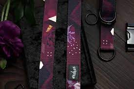 Agility leash for competitions - Boysenberry glow