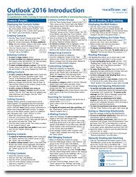 buy outlook 2016 cheat sheets at teachucomp inc