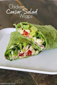 Grilled Chicken Caesar Salad Wraps Baked In Az Recipe Chicken Caesar Salad Wraps Chicken Caesar Salad Caesar Salad