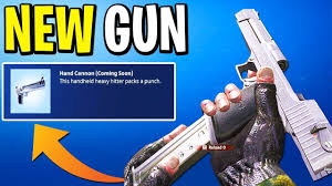 The hand cannon is a new gun that has been added to fortnite battle royale in patch 3.0.0. Ajicukrik Fortnite Hand Cannon Nerf