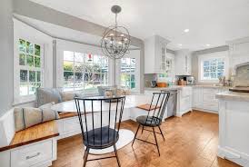 This kitchen office nook is also a small breakfast nook, but also has a storage bench to keep documents dry. Built In Breakfast Nook Ideas Designing Idea