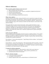 The reflective journal nursing students keep helps integrate theory learned in the classroom with practice based training. Effective Reflection