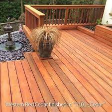 Western Red Cedar Cedardeck Clear Decking Finished In Sansin Dec 1101 Cedar Thanks To Roger Edwards Cedar Deck Red Cedar Backyard Privacy