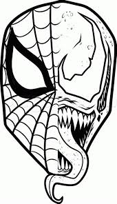 Surely kids will love to color these drawings of venom in his typical black costume. Venom Coloring Pages Easy Shefalitayal