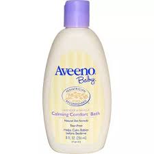 The lavender is the key. Aveeno Calming Comfort Bath Baby