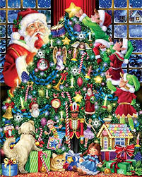 Fully interlocking and randomly shaped pieces result in a truly pleasant puzzle building experience. Amazon Com Vermont Christmas Company The Star On Top Christmas Jigsaw Puzzle 1000 Piece Toys Games