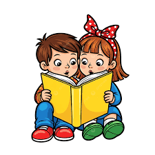 Cute Kids Reading Book Together Adorable Children S Illustration, Children,  Kids, Reading PNG Transparent Image and Clipart for Free Download