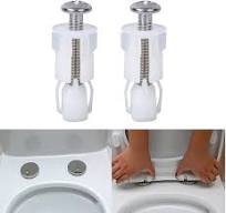 4 Pcs Toilet Seat Fittings and Fixtures,Toilet Lid Screws,Universal Toilet  Lid Seats Toilet Seat Replacement Parts Kit for Toilet Covers Blind Hole ...