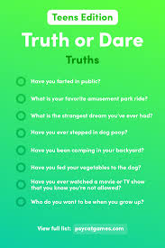 Truth Or Dare Questions For Teens Truth Or Dare Questions Dare Questions Dares For Teens