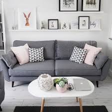 Beautiful Living Room Idea With Grey Sofa White Open Shelve And Modern Table Living Room Decor Grey Sofa Living Room Decor Gray Grey Sofa Living Room
