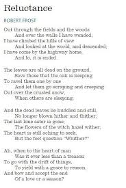 Reluctance By Robert Frost Prose Poetry Poetry Quotes Robert Frost