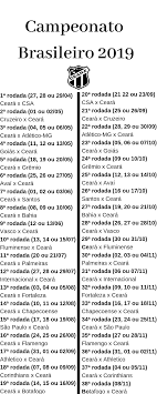 Tabela campeonato brasileiro feminino 2021. Brasileirao 2019 Veja A Tabela Do Ceara Torcedores Noticias Sobre Futebol Games E Outros Esportes