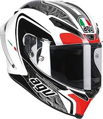 Agv Corsa Circuit Full Face Motorcycle Helmet Gray White