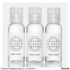 Custom Company Logo Hand Sanitizer Zazzle Com In 2020 Hand Logo Hand Sanitizer Create Your Own Business
