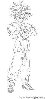 Gotenks Ssj4 Color Pages Names Dbz Linearts Deviantart Gallery Goku ssj4 has black hair and red fur and vegeta ssj4 has brown hair and red fur. gotenks ssj4 color pages names dbz