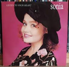SONIA LISTEN TO Your Heart Poster Sleeve UK 7" 1987 NEVER OPENED £15.00