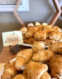 Chicken Salad Croissants Are The Perfect Baby Shower Food Add A Darling Bee Label And It S Ideal F Bee Baby Shower Bee Baby Shower Food Bee Baby Shower Party pinterest