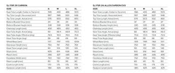 Specialized Frame Size Chart 2018 Foxytoon Co