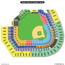 62 Thorough Orioles Camden Yards Seating Chart