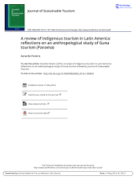 Pdf A Review Of Indigenous Tourism In Latin America Reflections On An Anthropological Study Of Guna Tourism Panama