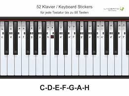 Aufkleber für tastatur musik noten klavier piano klavier lernen. Klavieraufkleber Keyboard Stickers Cdefgah Keystickers De