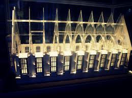 The great hall in the hogwarts castle was the main gathering area in the school, which was located off the entrance hall. Original Cardboard Model Of Hogwarts Great Hall From The Warner Bros Harry Potter Studio Tour L Hogwarts Great Hall Cardboard Model Harry Potter Studio Tour