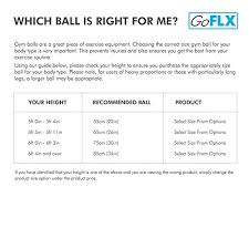 Amazon Com Goflx Exercise Ball 55cm 65cm 75cm Yoga