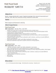 Resume examples & samples by industry. Fast Food Cook Resume Samples Qwikresume