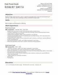 Browse and download our professional resume examples to help you properly present your skills need some help composing a professional resume? Fast Food Cook Resume Samples Qwikresume