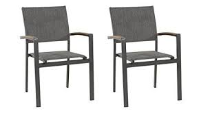Lifestyle4living Gartenstuhl 2er Set Stapelbar Alu Bezug Anthrazit Wetterfester Metall Garten Stapelstuhl Ideal Auch Gartenstuhle Gartenmobel Haus Deko