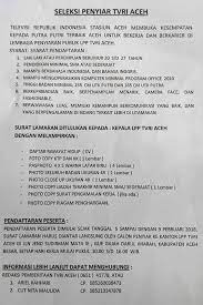 Contoh surat lamaran pekerjaan di rumah sakit 15. Lowongan Kerja Tvri Aceh Ditutup 9 Februari 2018 Blog Pak Pandani